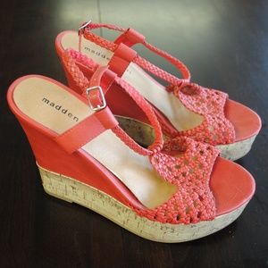 Madden Girl COOOPER Open Toe Synthetic wedge